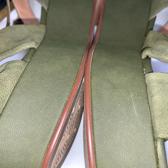 Caslon Platform Sandals Matte Green Sz 6.5 - Picture 12 of 13